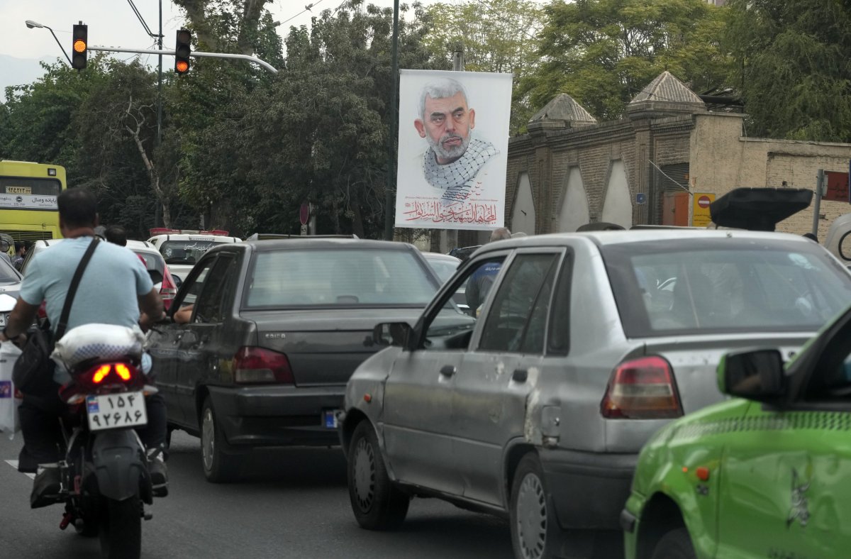 Poster of Yahya Sinwar in Tehran