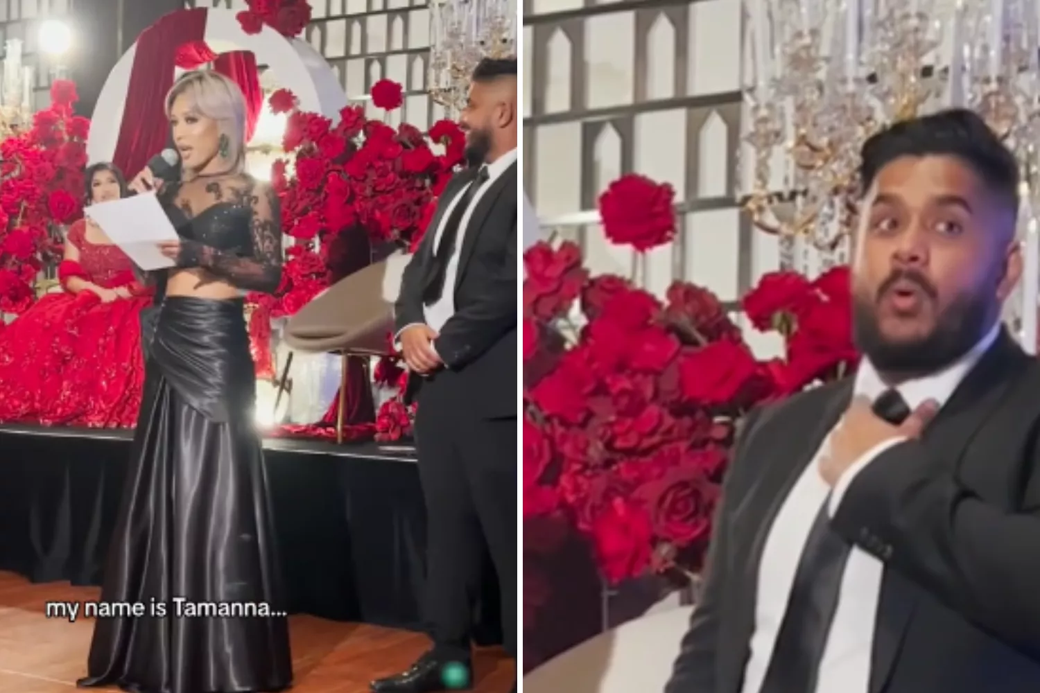 Wedding guests gasp as woman calls out family gossip about her in speech