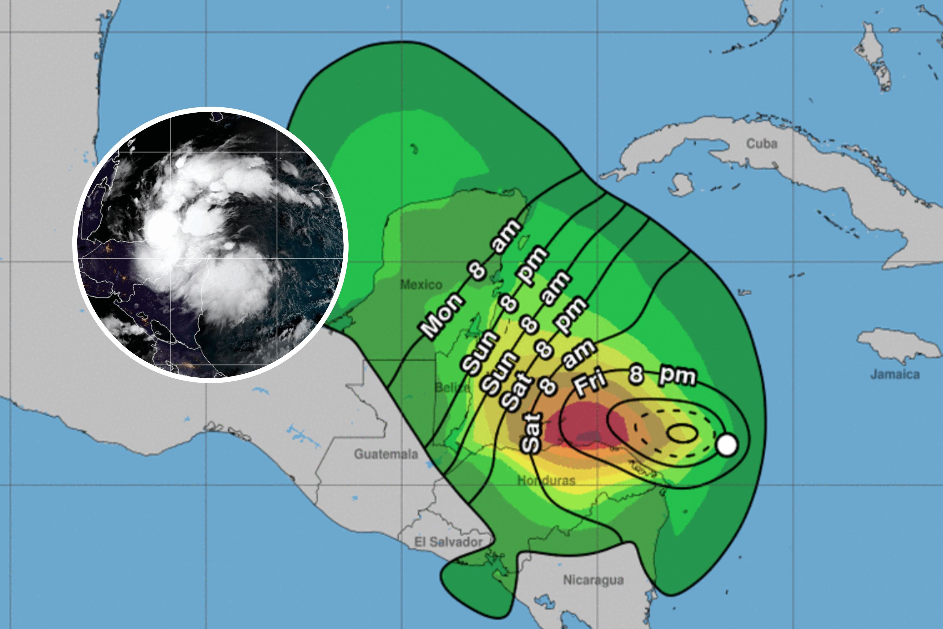 Hurricane Center Map Update Reveals When Tropical Storm Sara Winds Will ...