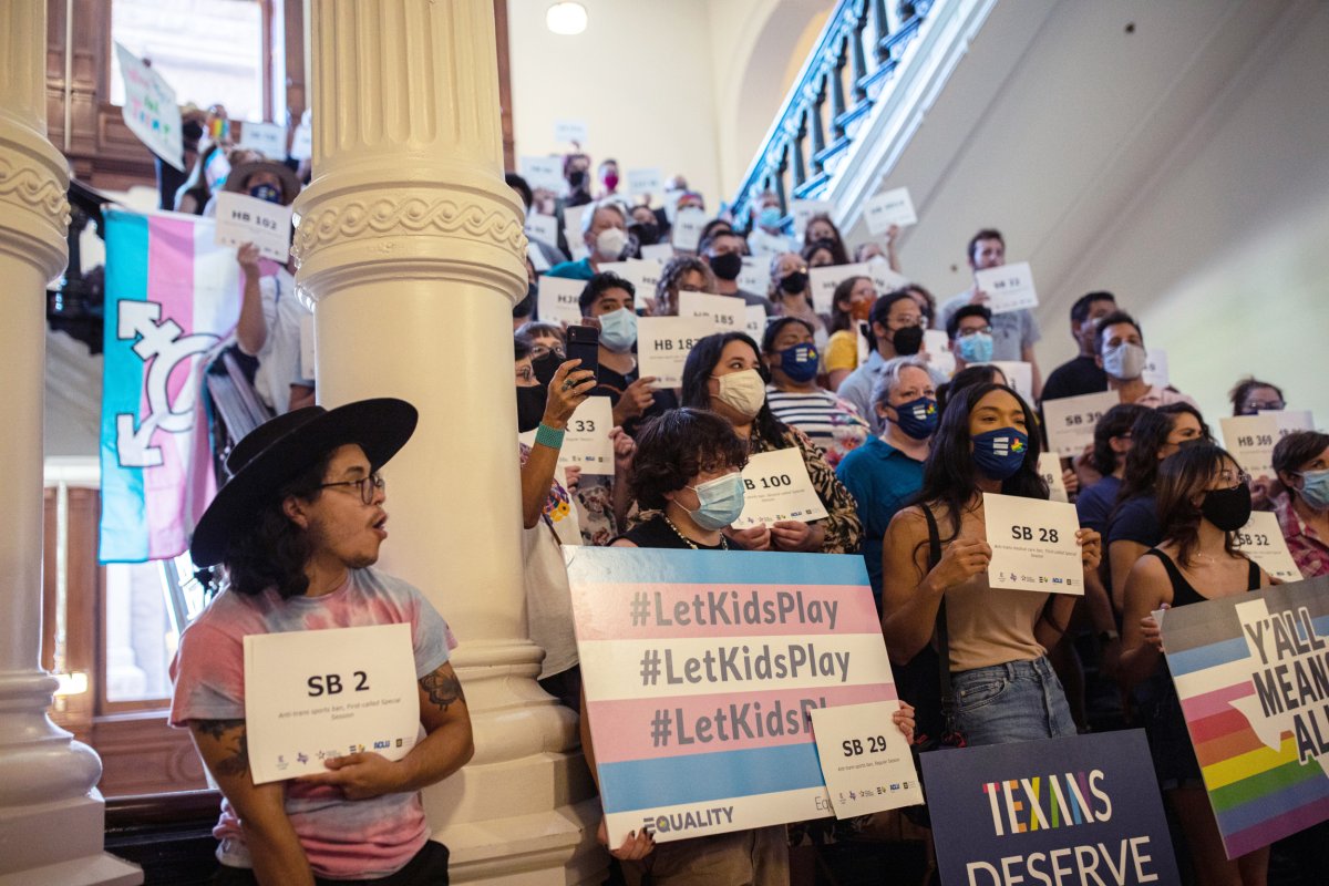 LGBTQ supporters gather at Texas State Capitol