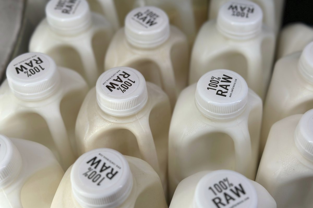 Raw milk for sale in California