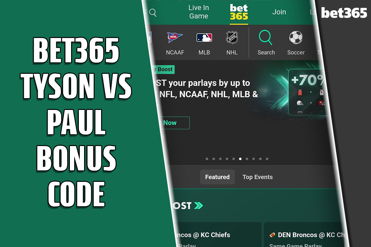 Bet365 bonus code BLEACHERXL: Bet Tyson-Paul for 0 bonus, K bet offer