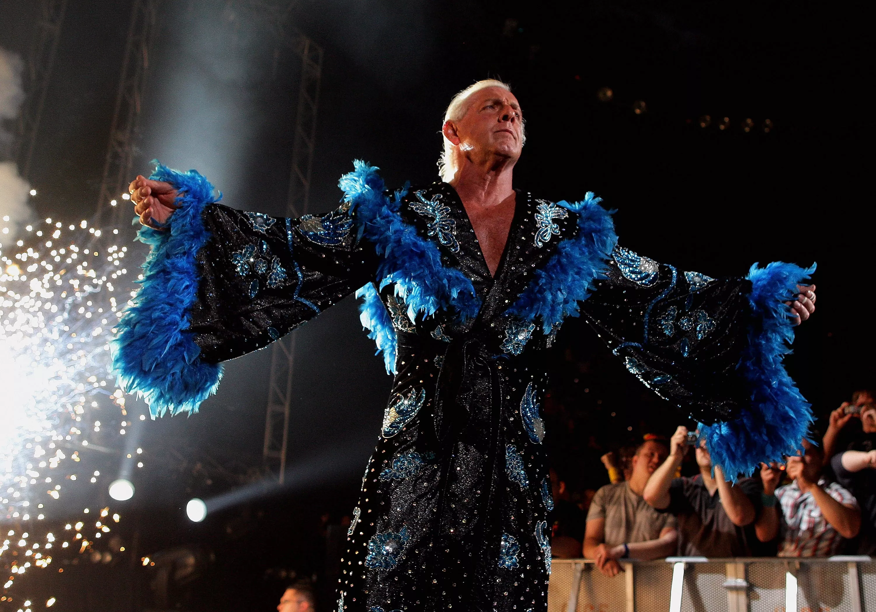 WWE Legend Ric Flair in Mike Tyson's Corner vs Jake Paul