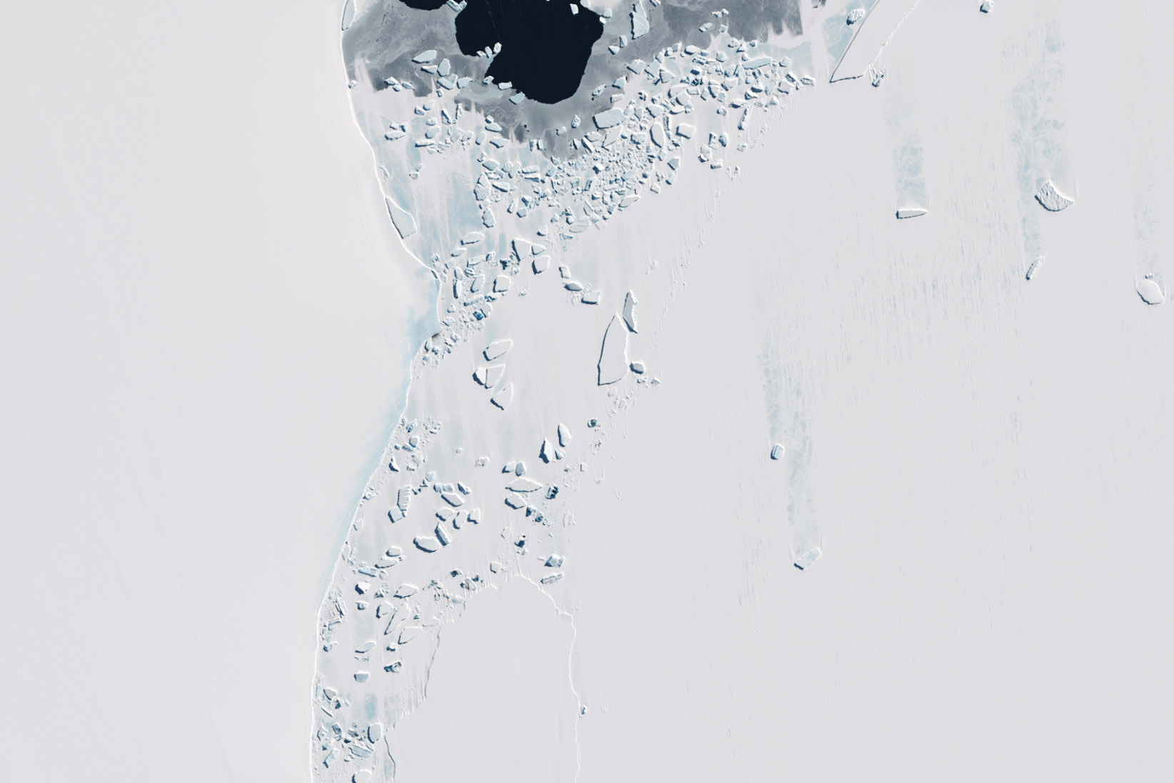 NASA images reveal curious colors in Antarctic ice