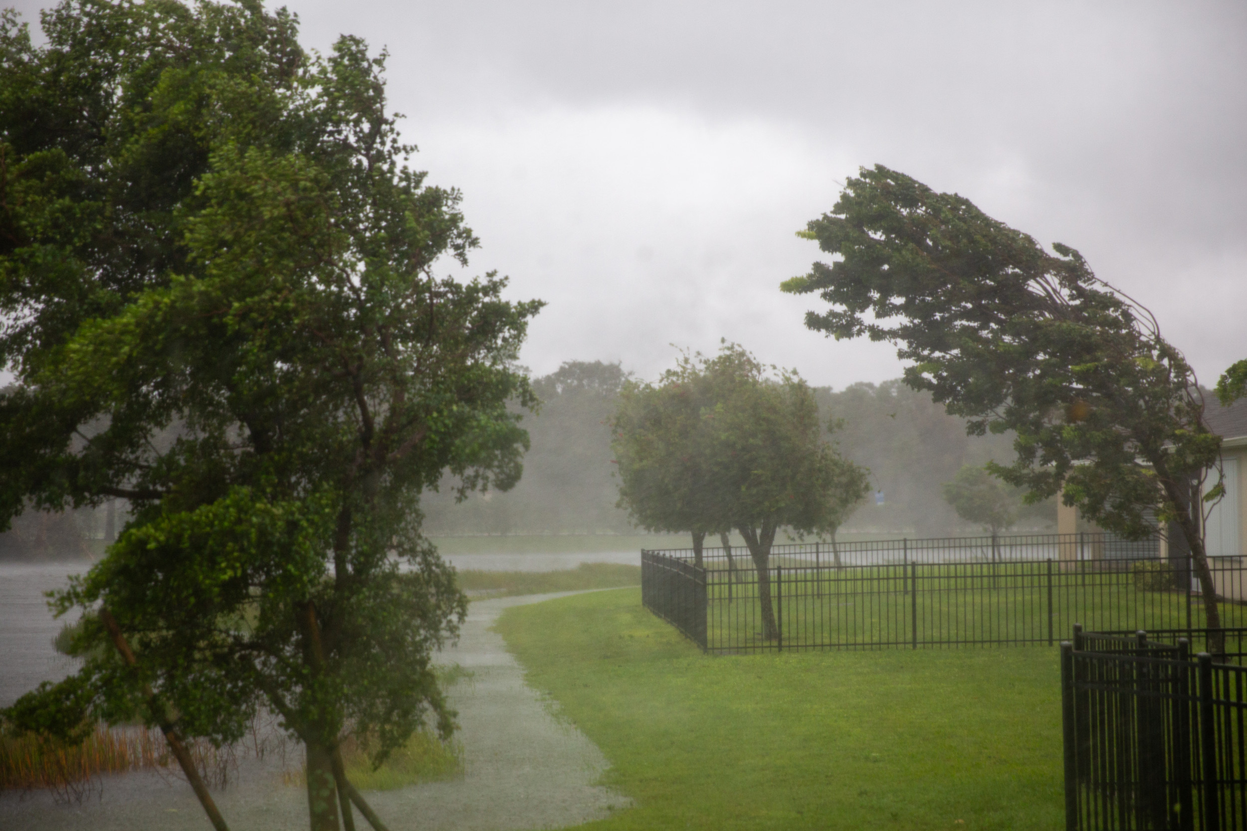 Tropical storm–force winds hitting part of Texas spark travel warning