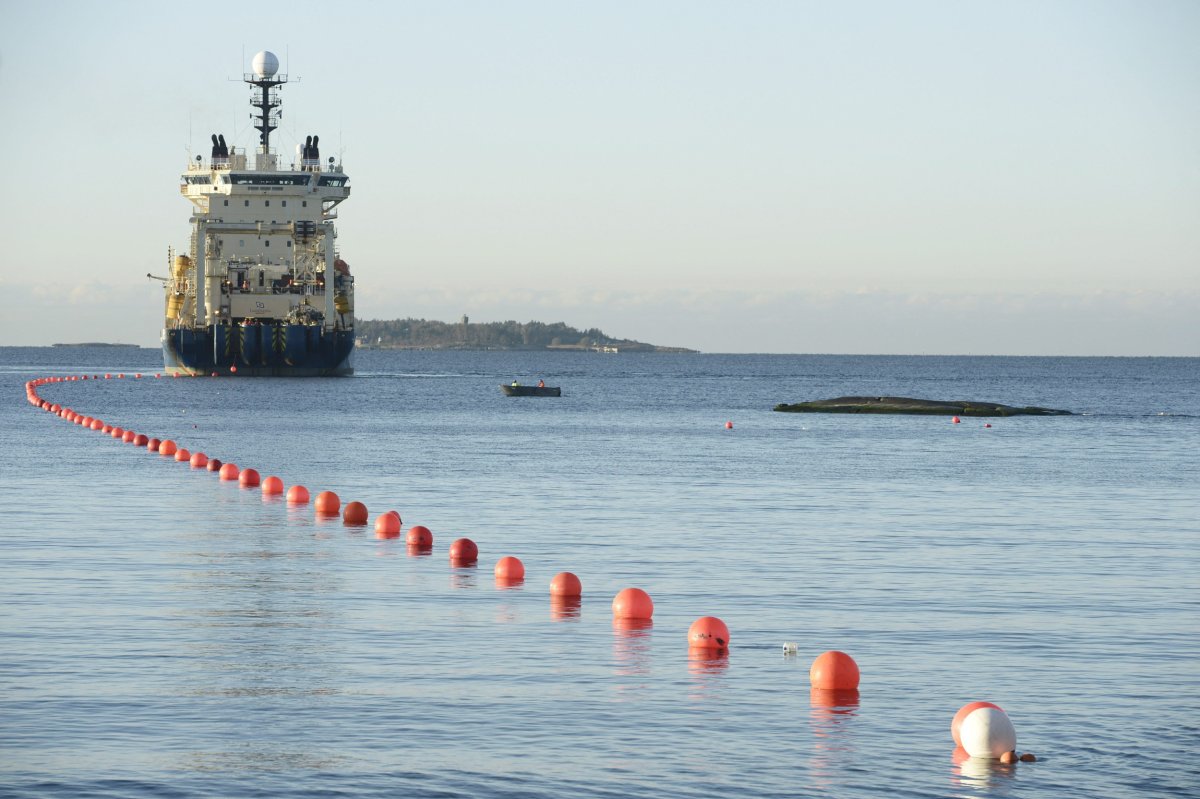 Submarine telecommunications cable in the Baltic Sea