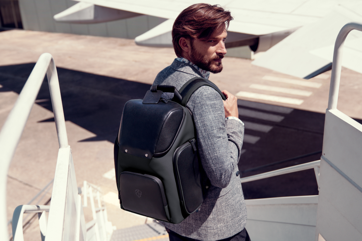 Peugeot Leather Laptop Backpack