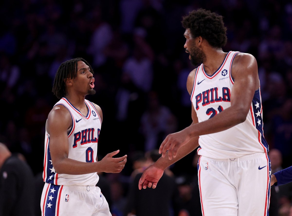 Tyrese Maxey Joel Embiid Philadelphia 76ers