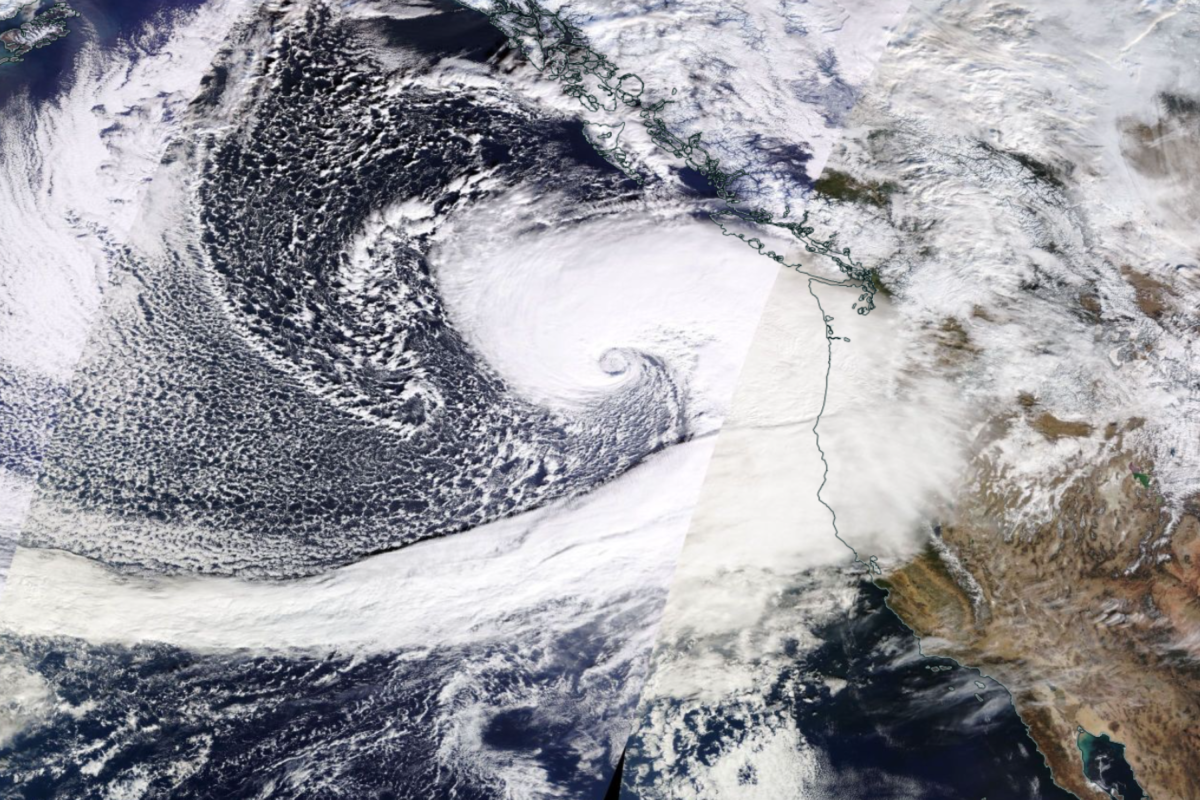 NASA bomb cyclone