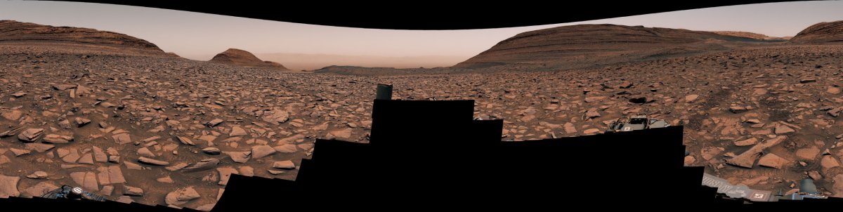 Mars rover pano image