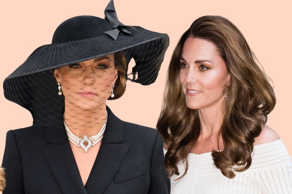 Kate Middleton Wears Black and White