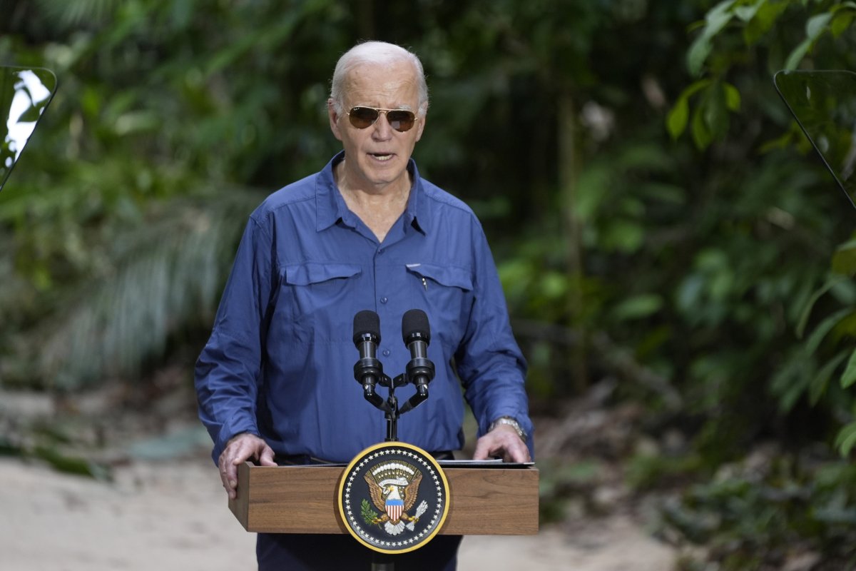 President Joe Biden speaks