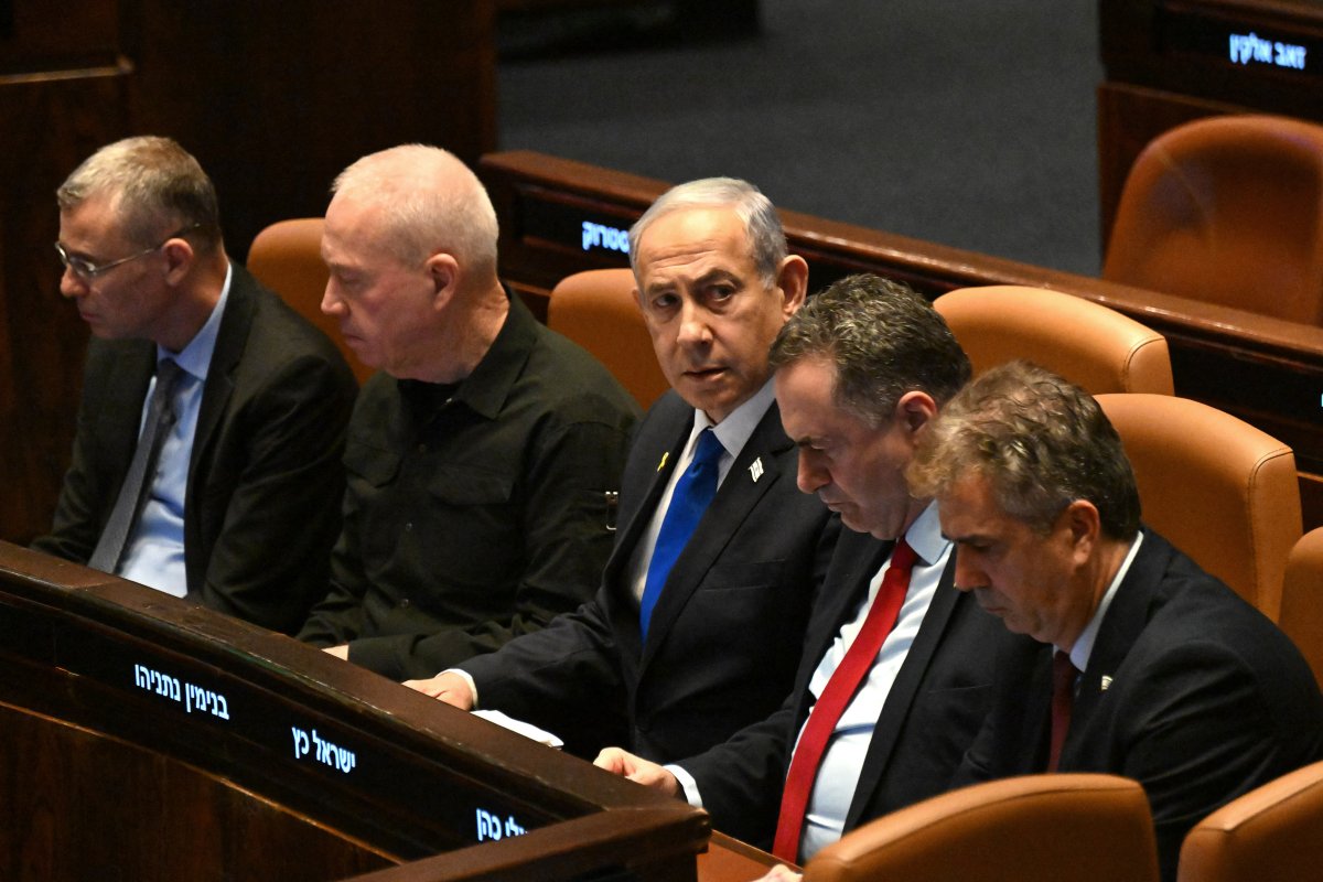 Israel, PM, Benjamin, Netanyahu, in, parliament