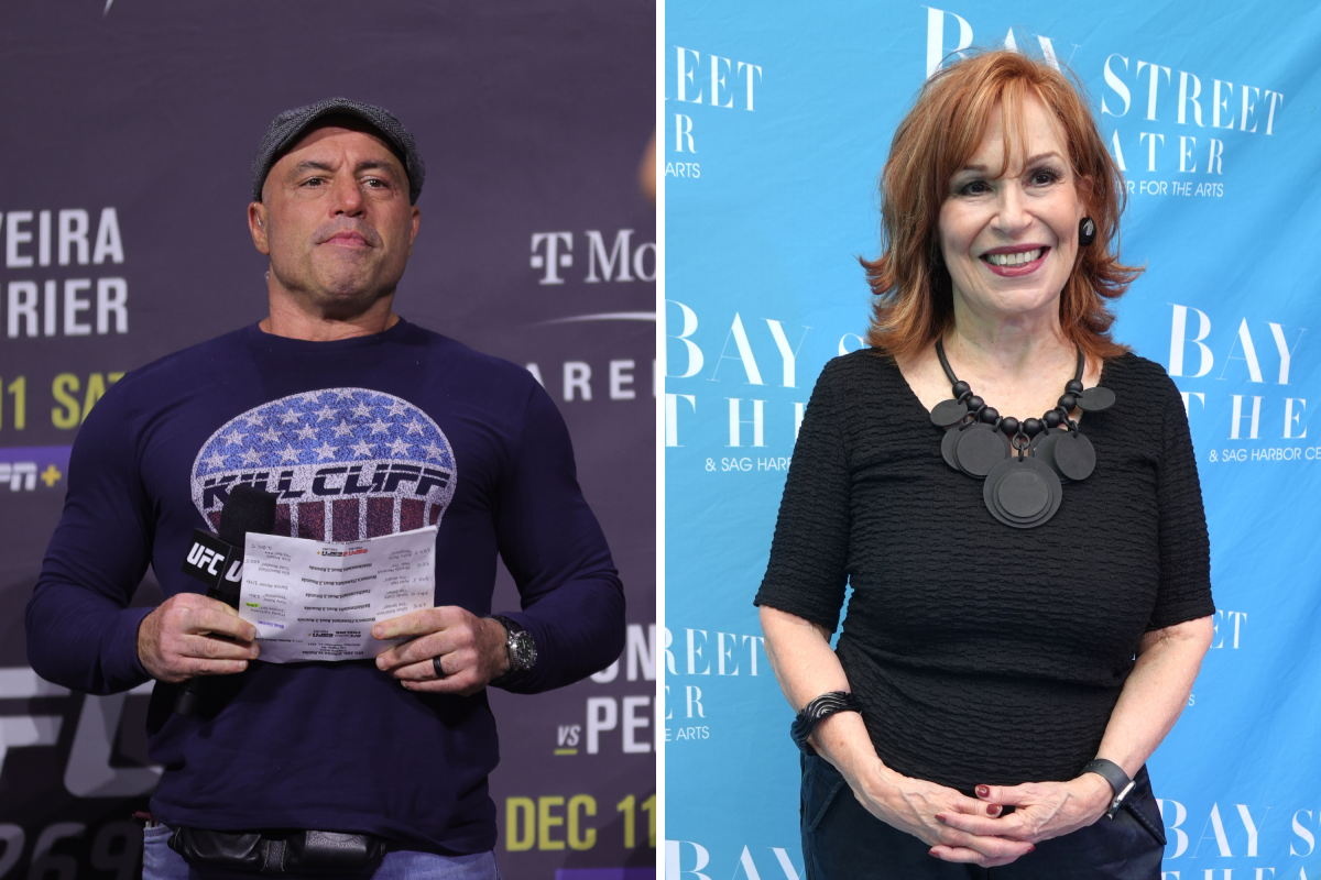 joe rogan and joy behar composite