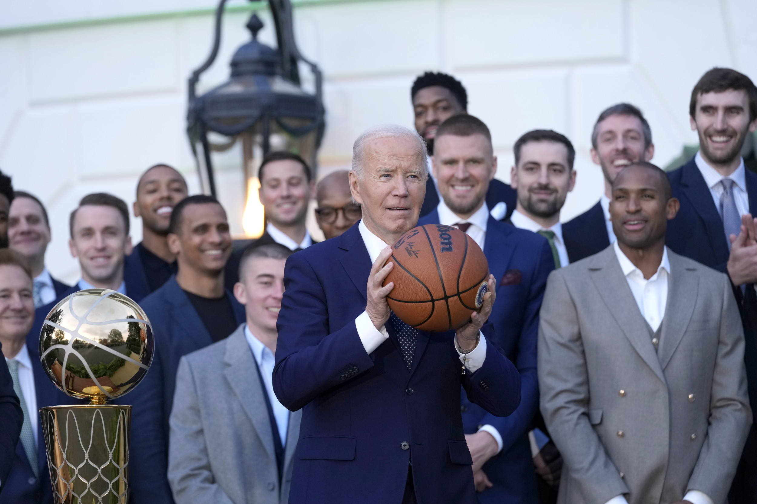 Video of Joe Biden Asking Boston Celtics Who They Are Goes Viral