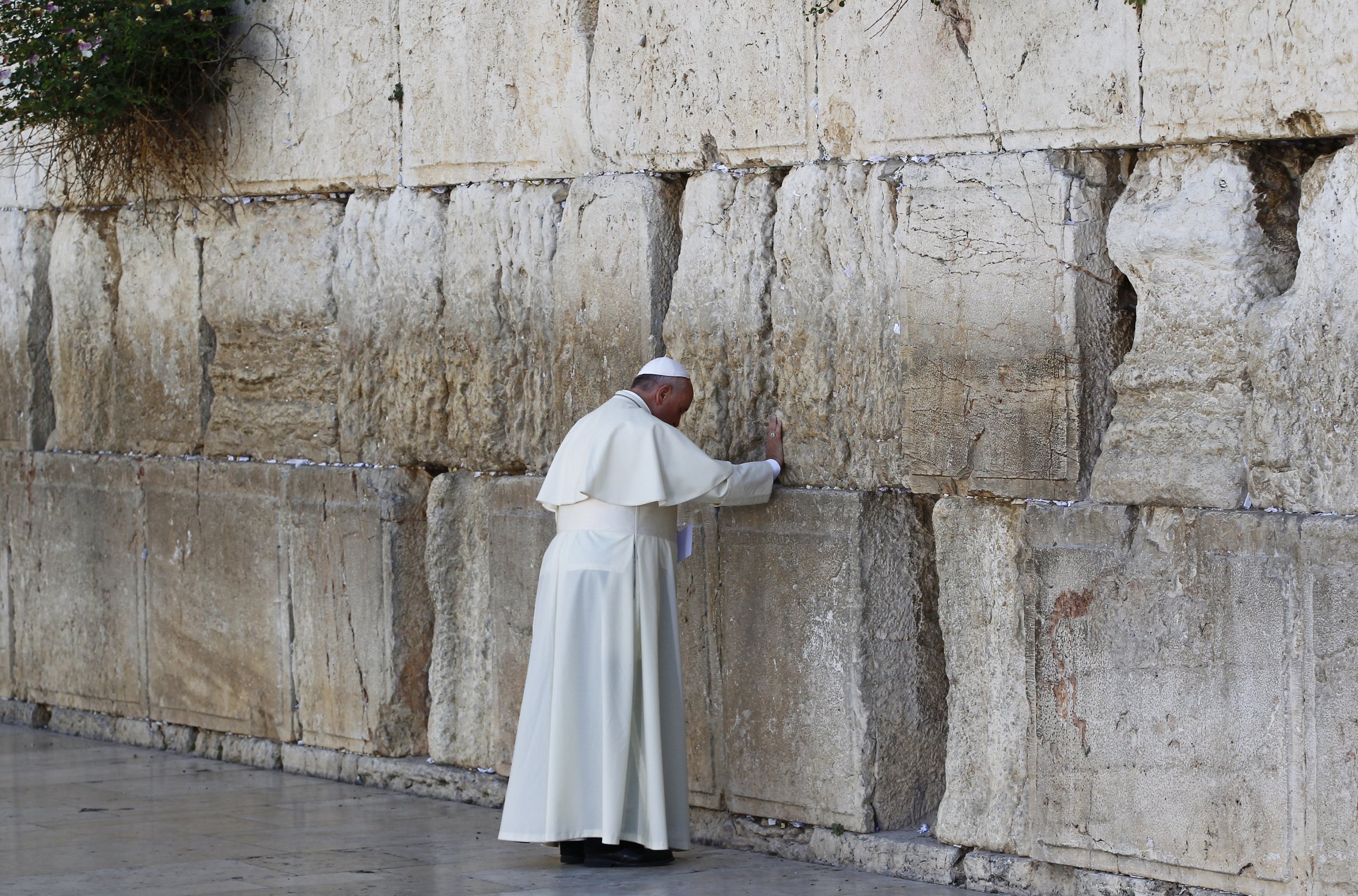 Pope Francis Western Wall
