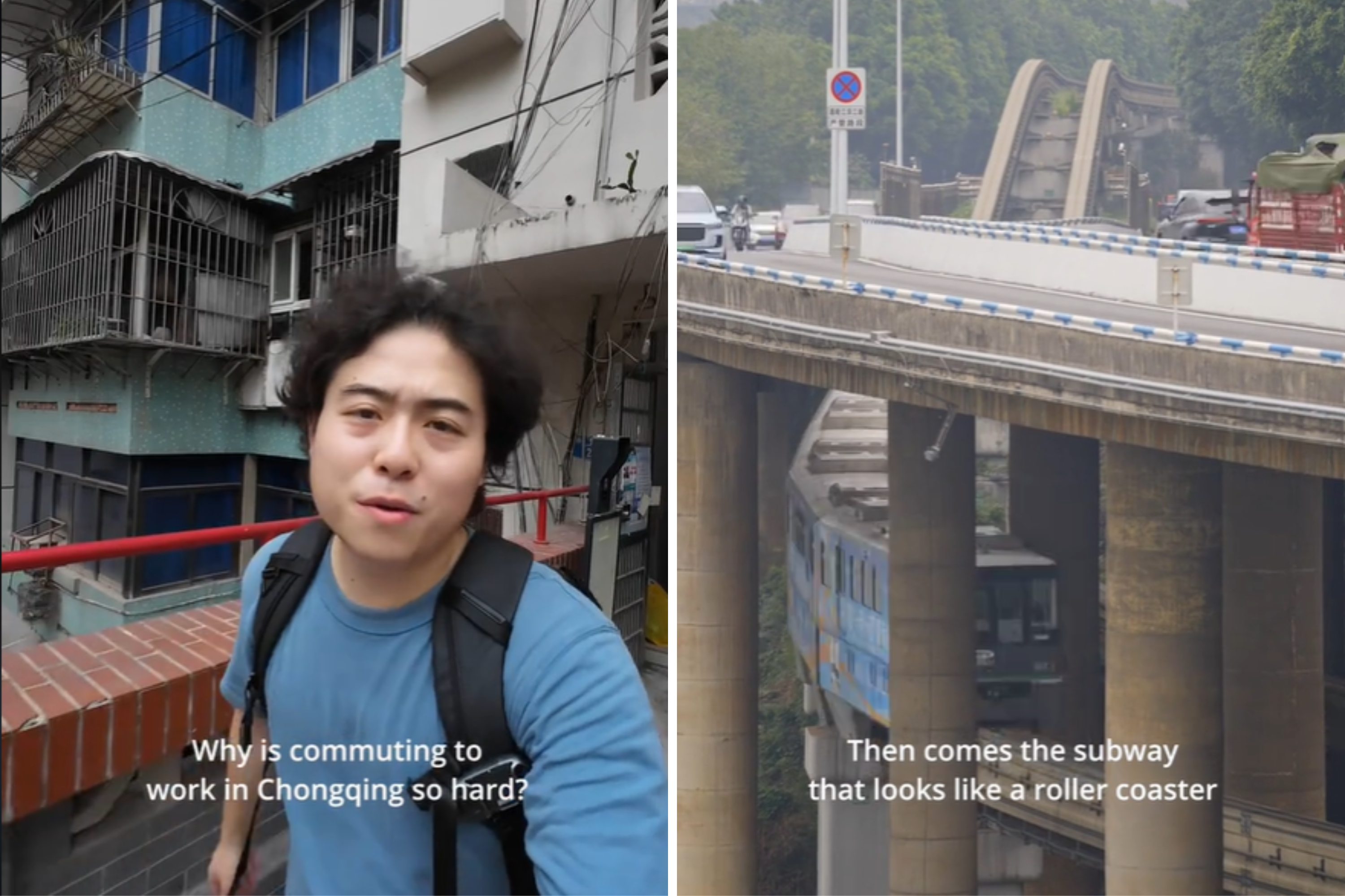 Man Documents Daily Commute in Chongqing, China—Leaves Viewers Speechless