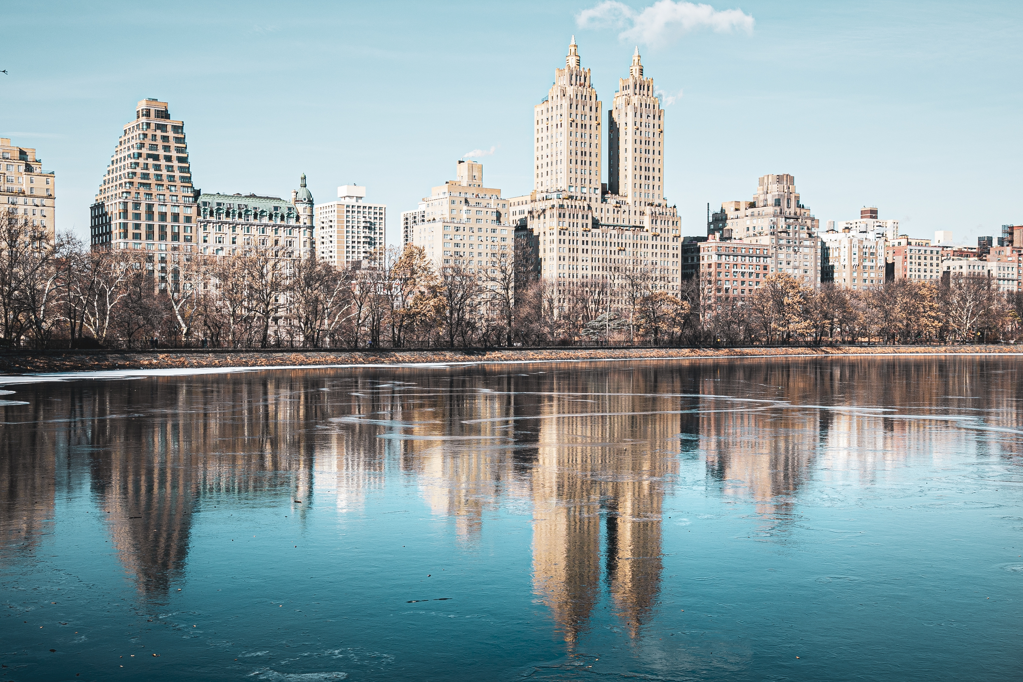 New York City drought reveals rarely seen wall in Central Park Reservoir