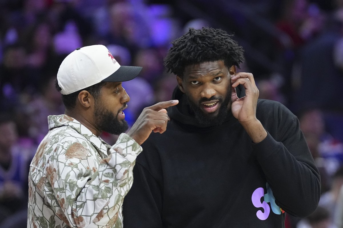 Paul George and Joel Embiid