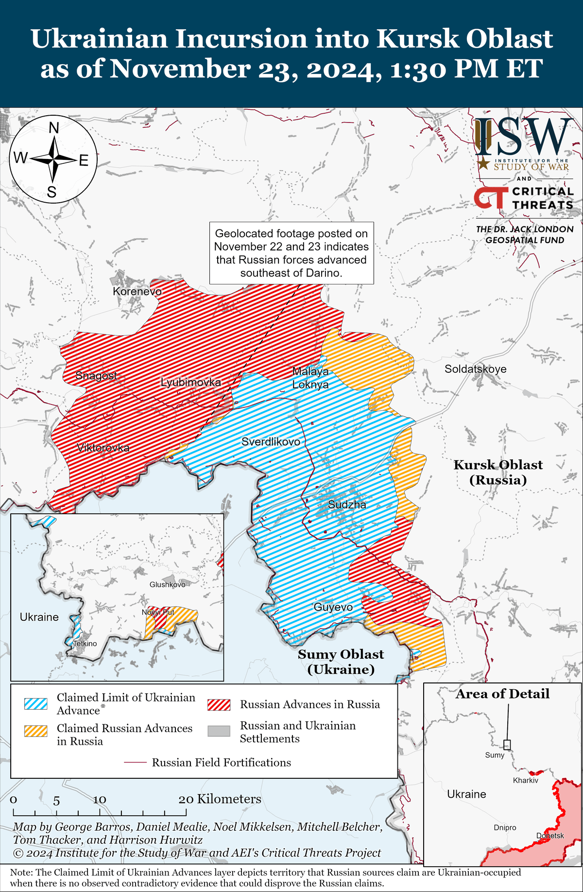 Mapa de Kursk ISW