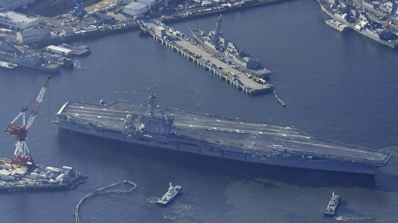 Video shows China spy ship watching US aircraft carrier