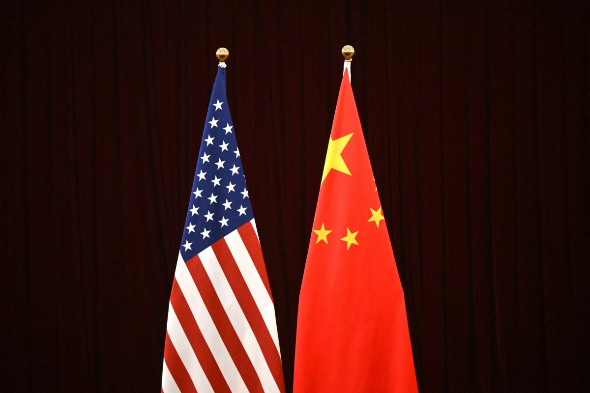 U.S. and Chinese Flags