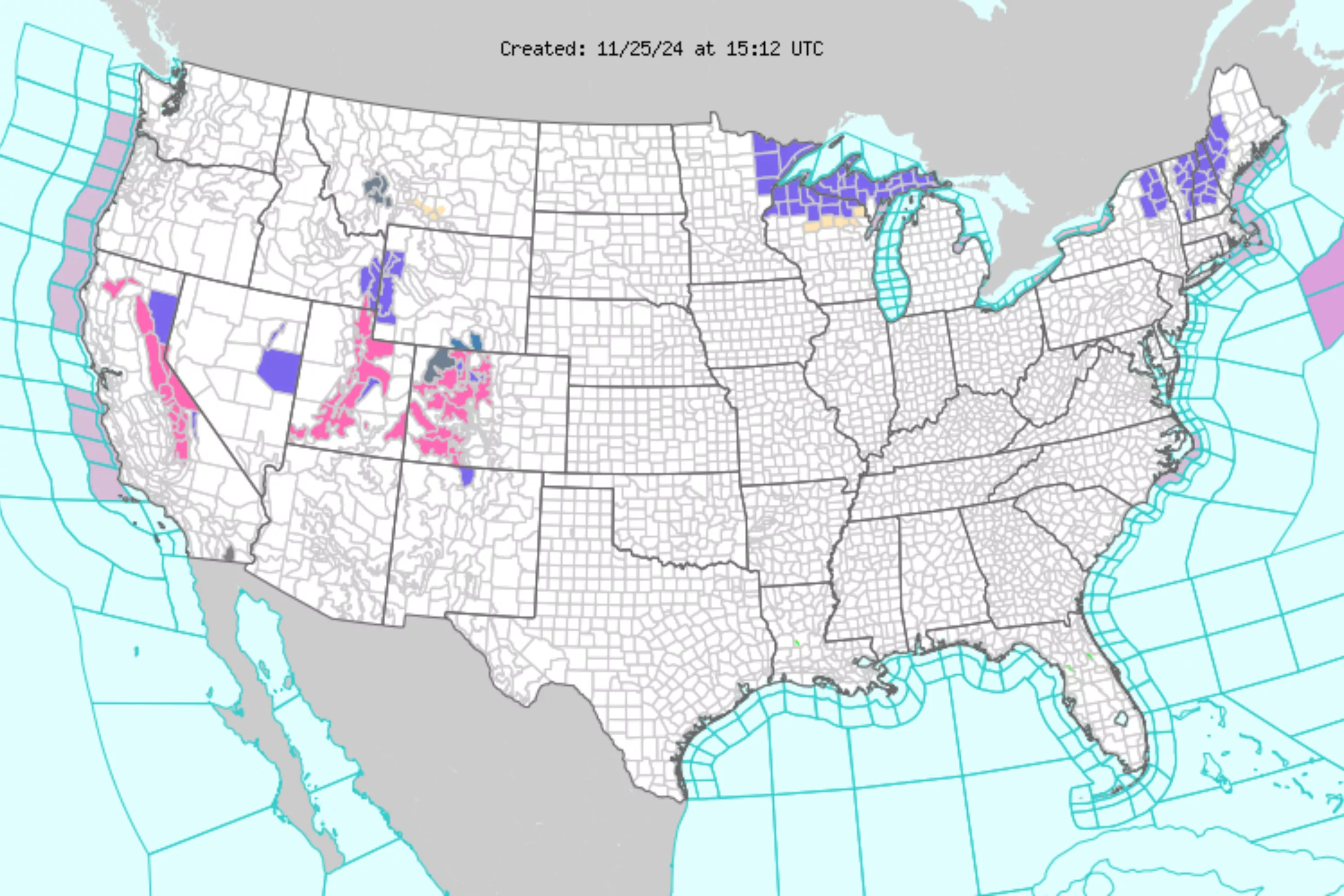 California Thanksgiving weather forecast: Maps show rain, snow