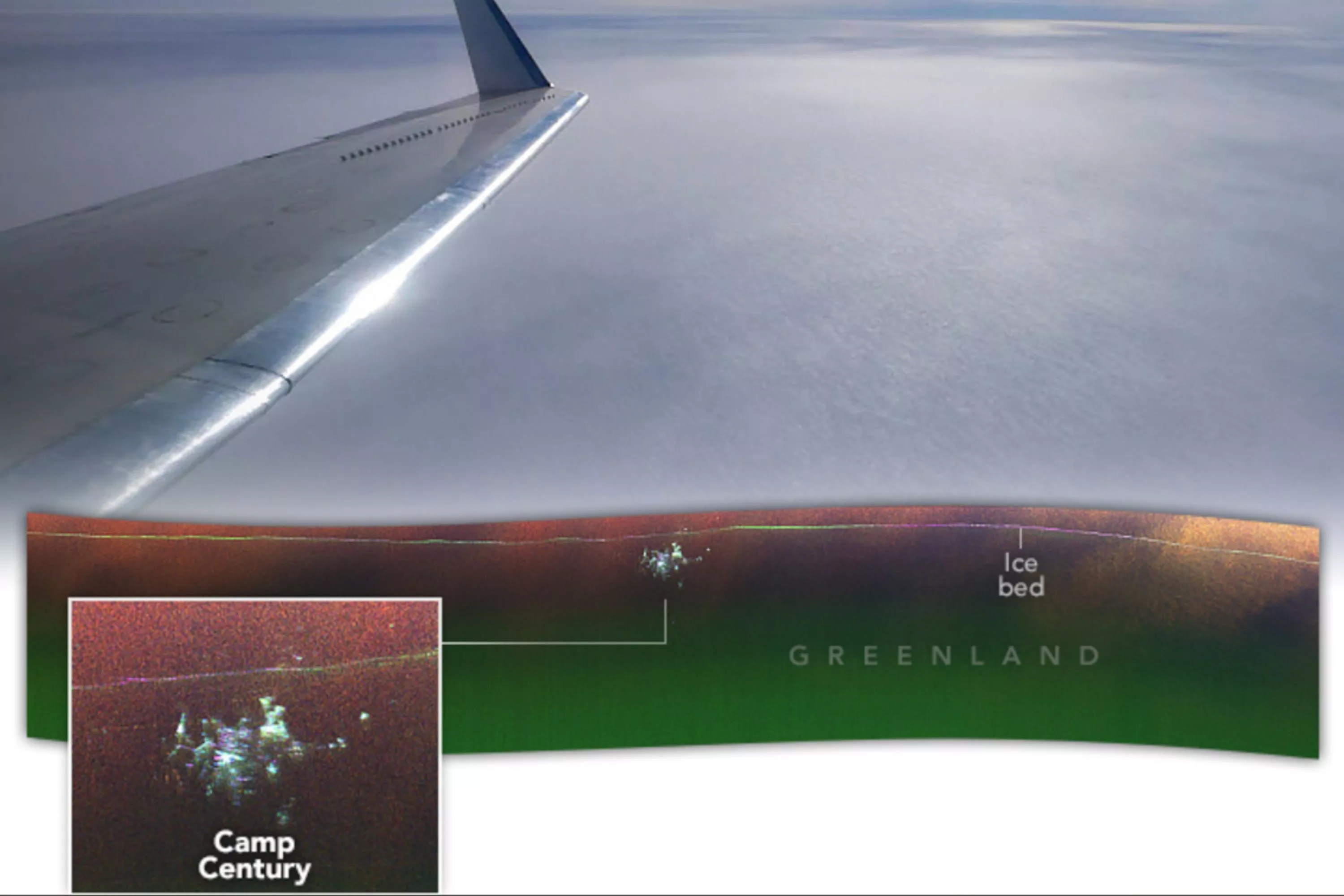 NASA image reveals lost US military base -- "City under the ice'"