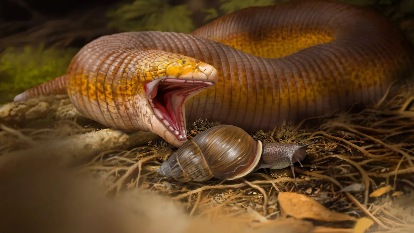 Record-breaking giant worm lizard from 50 million years ago discovered