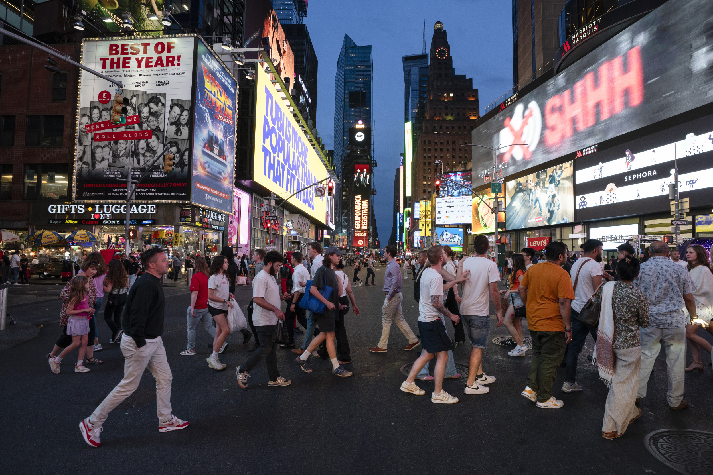 Times Square in NYC. (Getty Images)