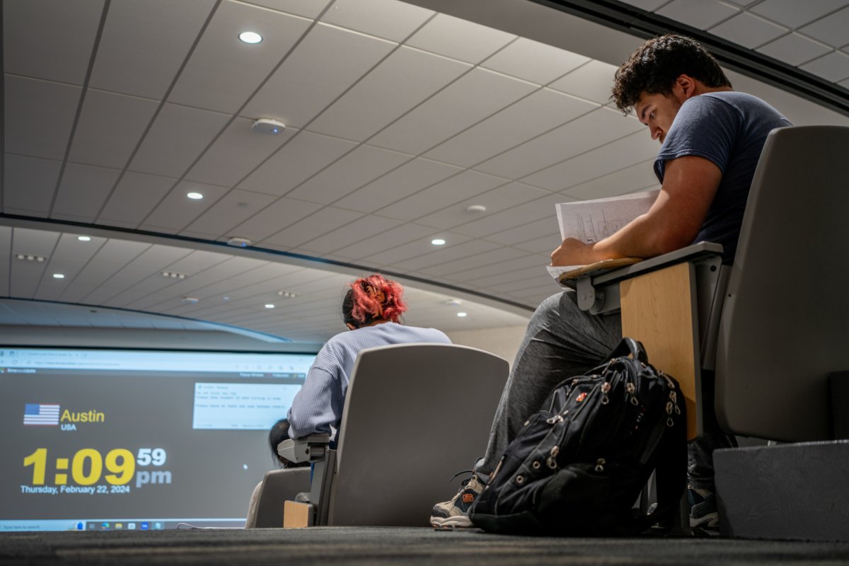  A student takes his final exam 