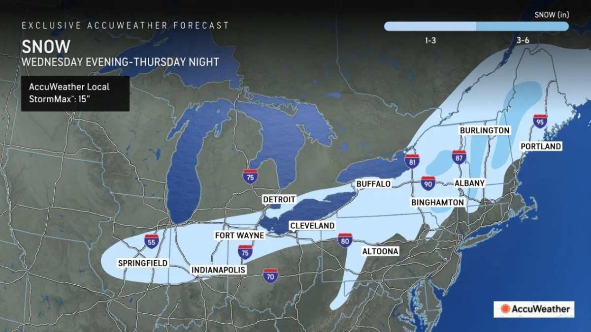 Midwest Thanksgiving Weather Map Shows Rain, Snow