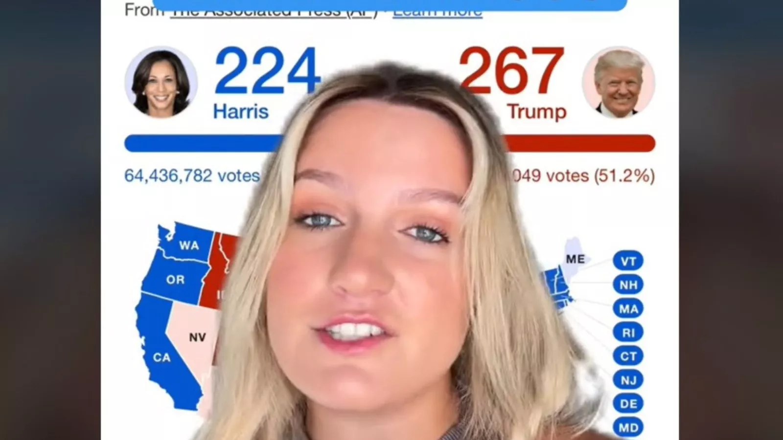 Woman asks ChatGPT what countries can you move to after U.S. election