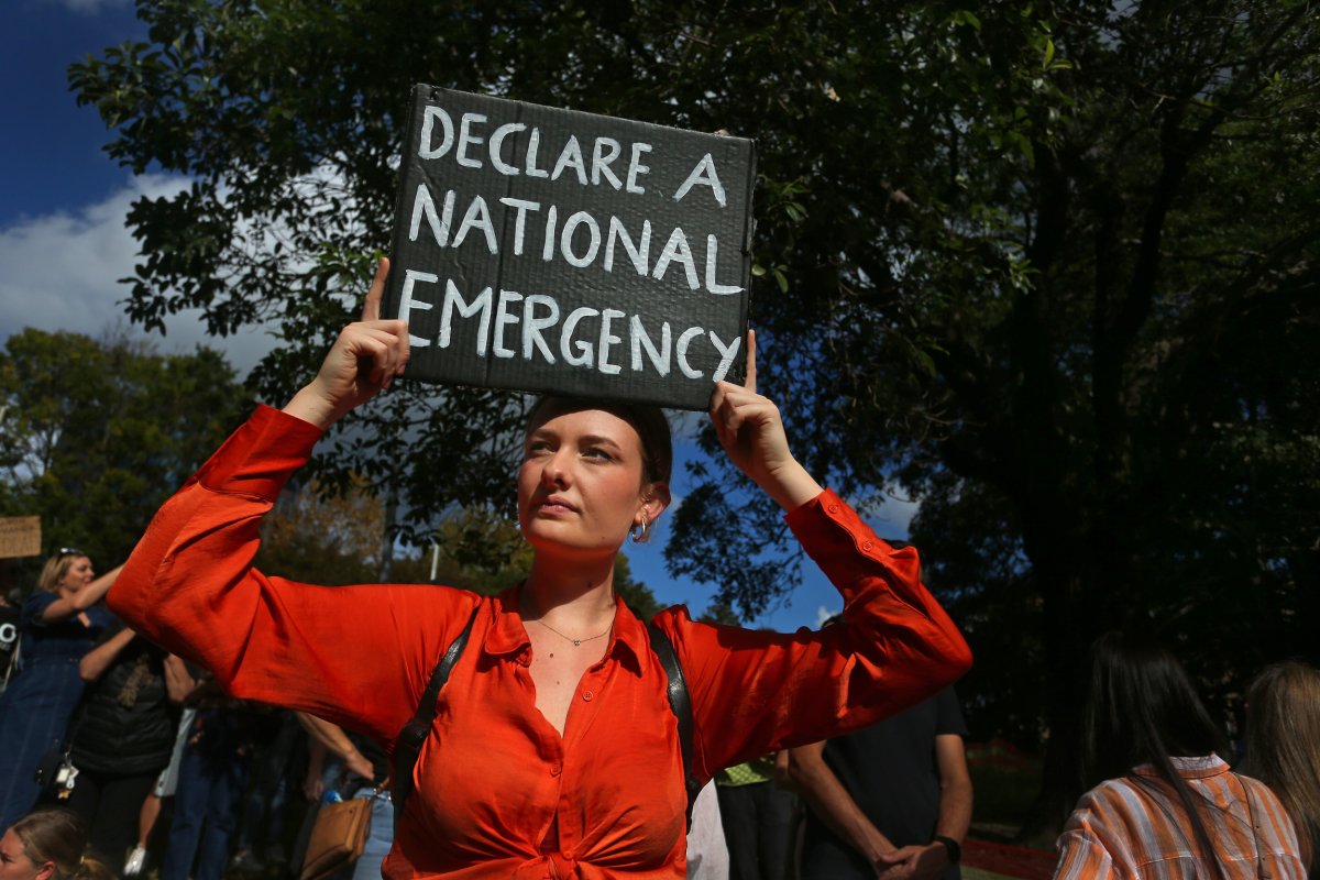 Violence Against Women Protestor