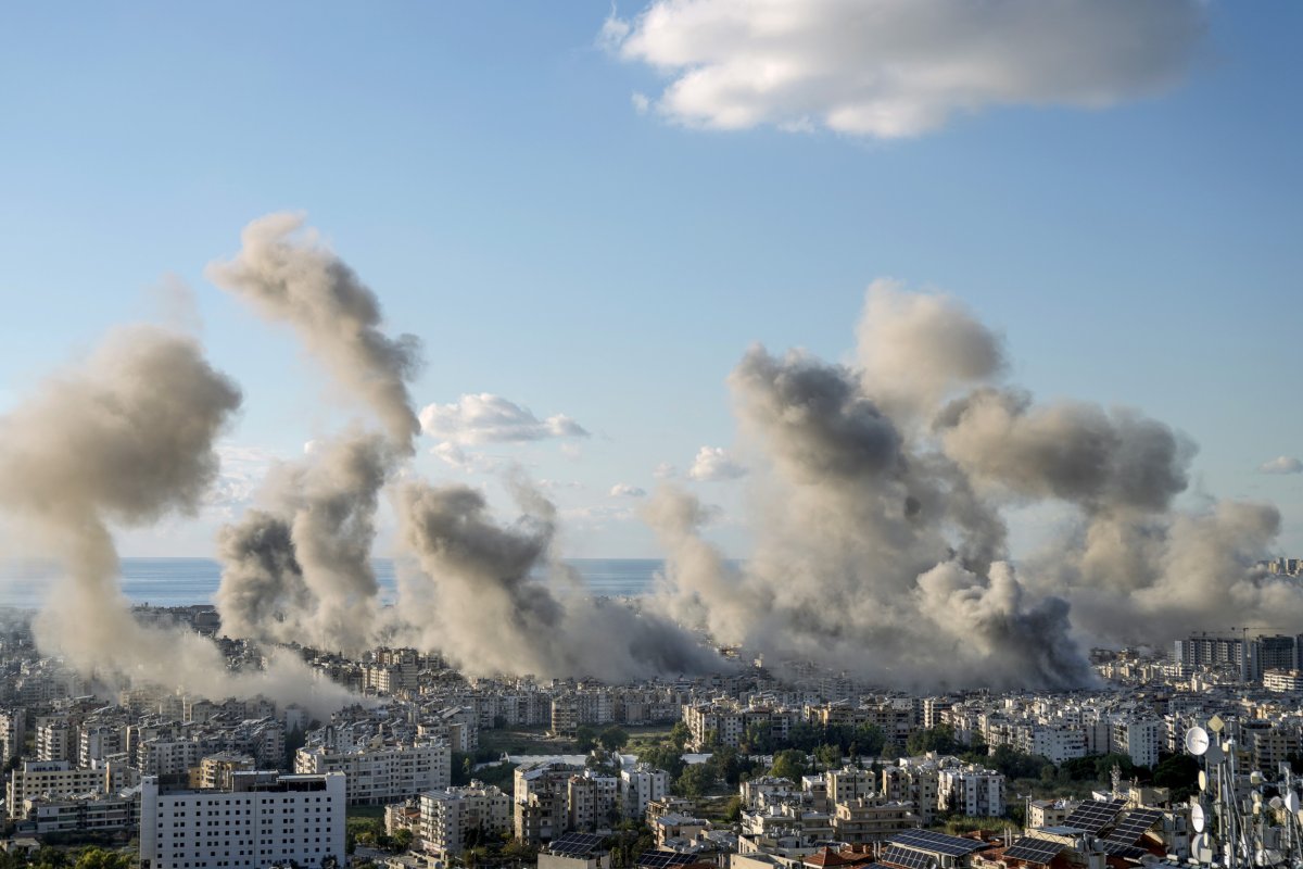 Smoke rises from Beirut after Israeli strike