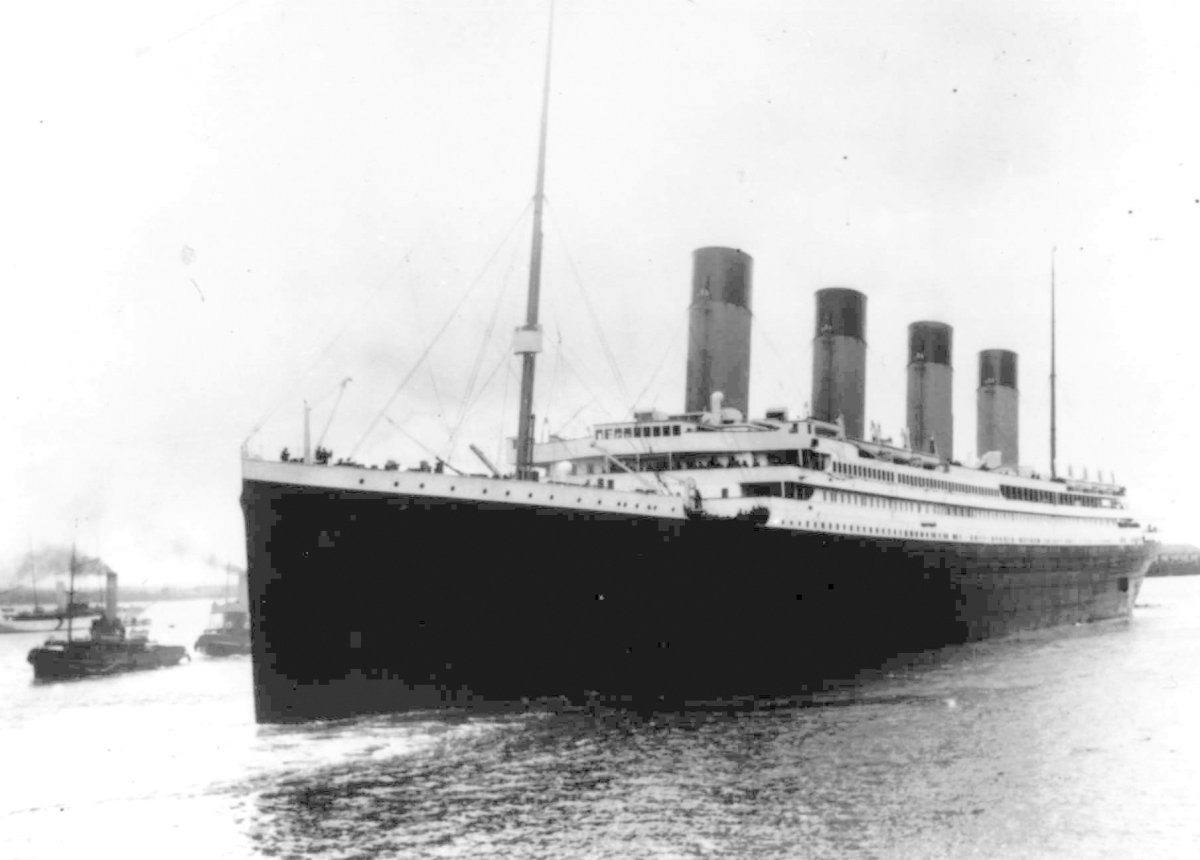 Photograph of the the Titanic 1912