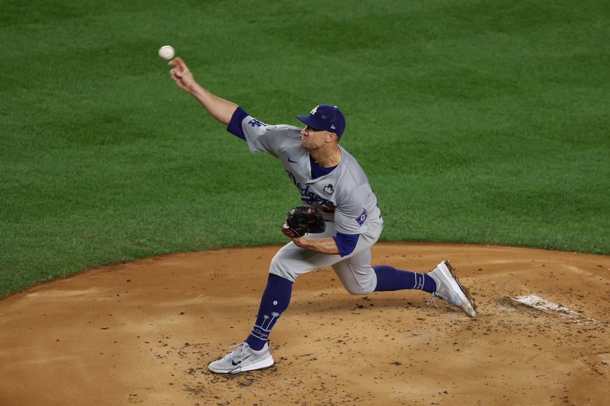 Los Angeles Dodgers pitcher Jack Flaherty