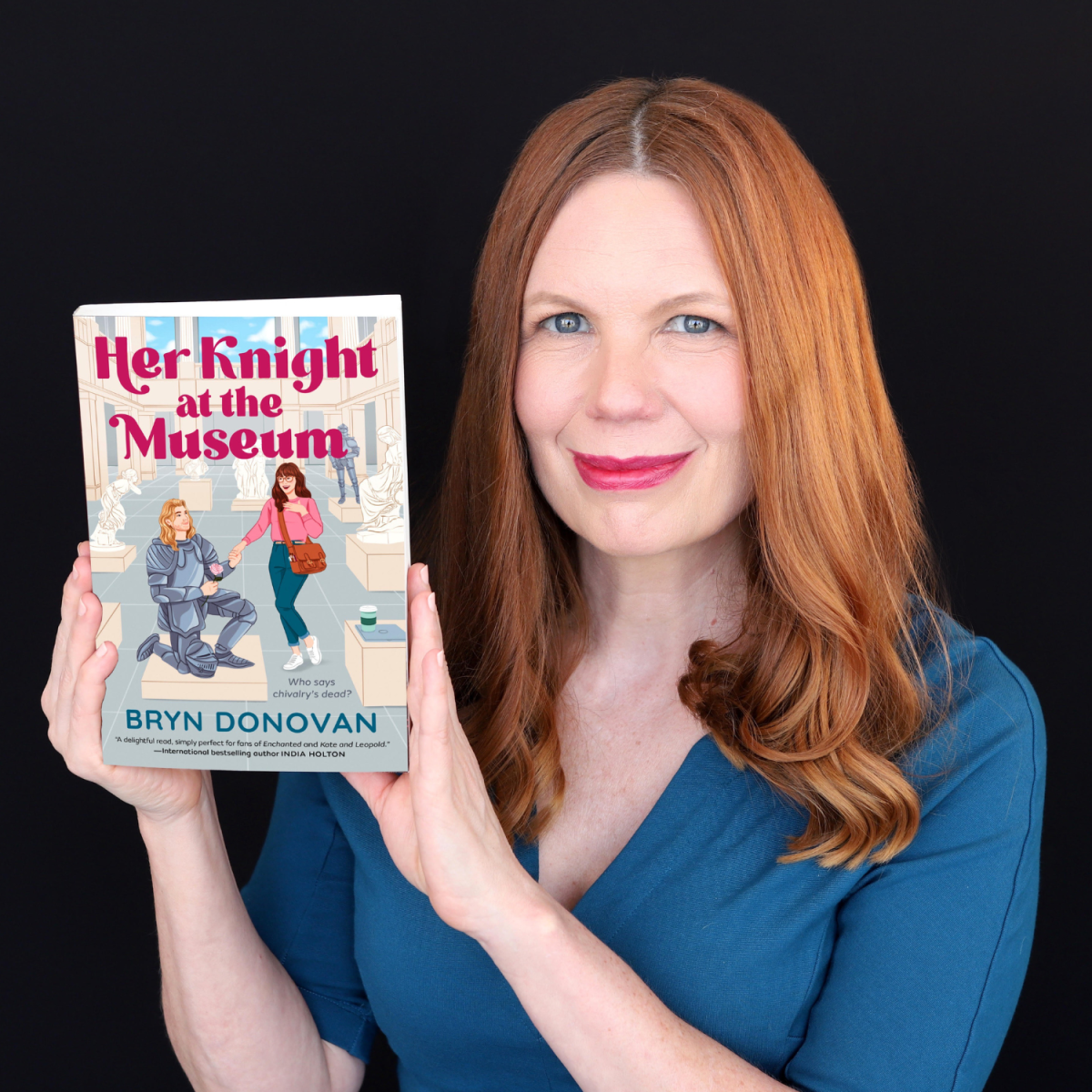 Bryn Donovan with book