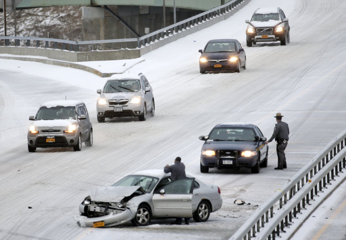 snowy driving upstate new york 