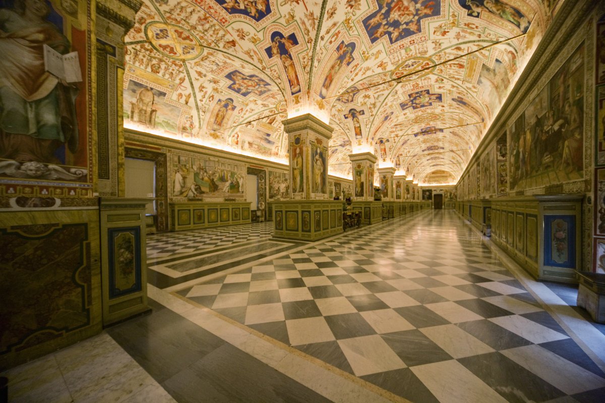 Vatican Museums interior space.