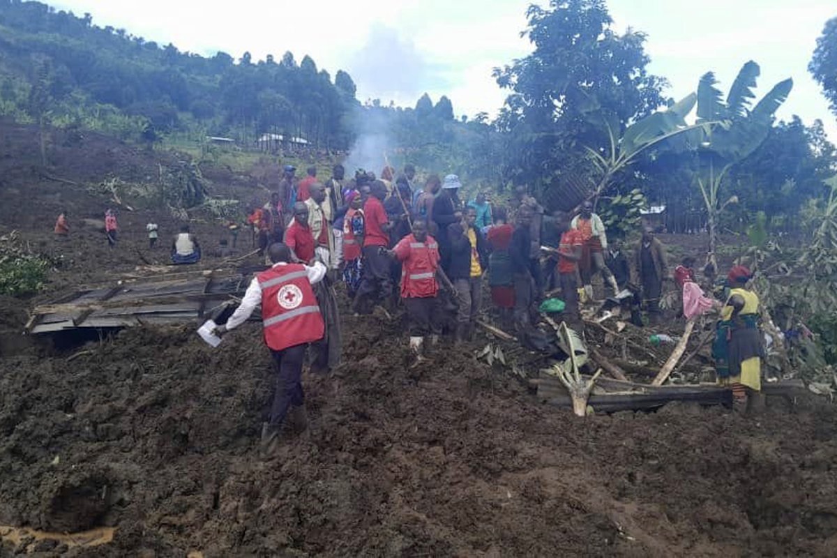 Uganda Red Cross workers