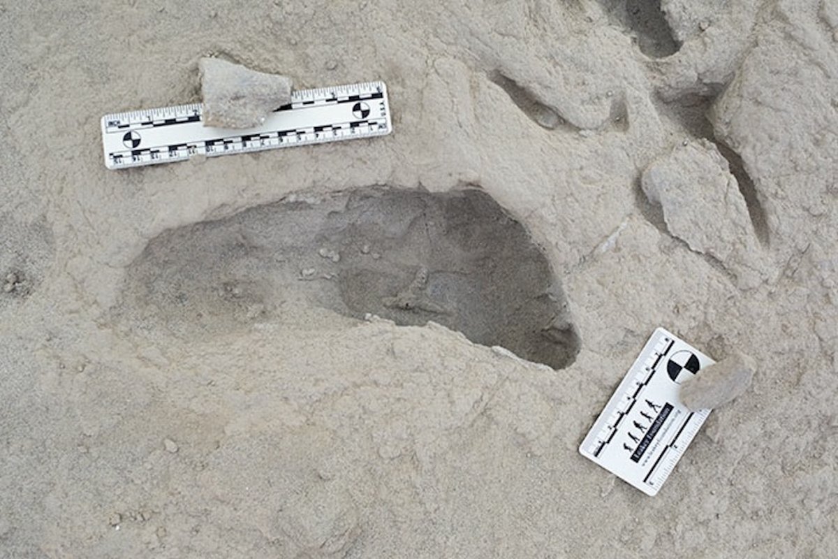 A extinct human footprint