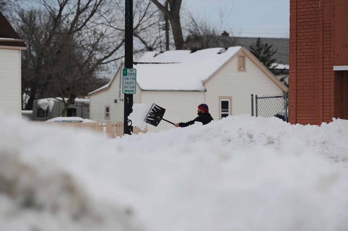 Buffalo New York Snow Drift