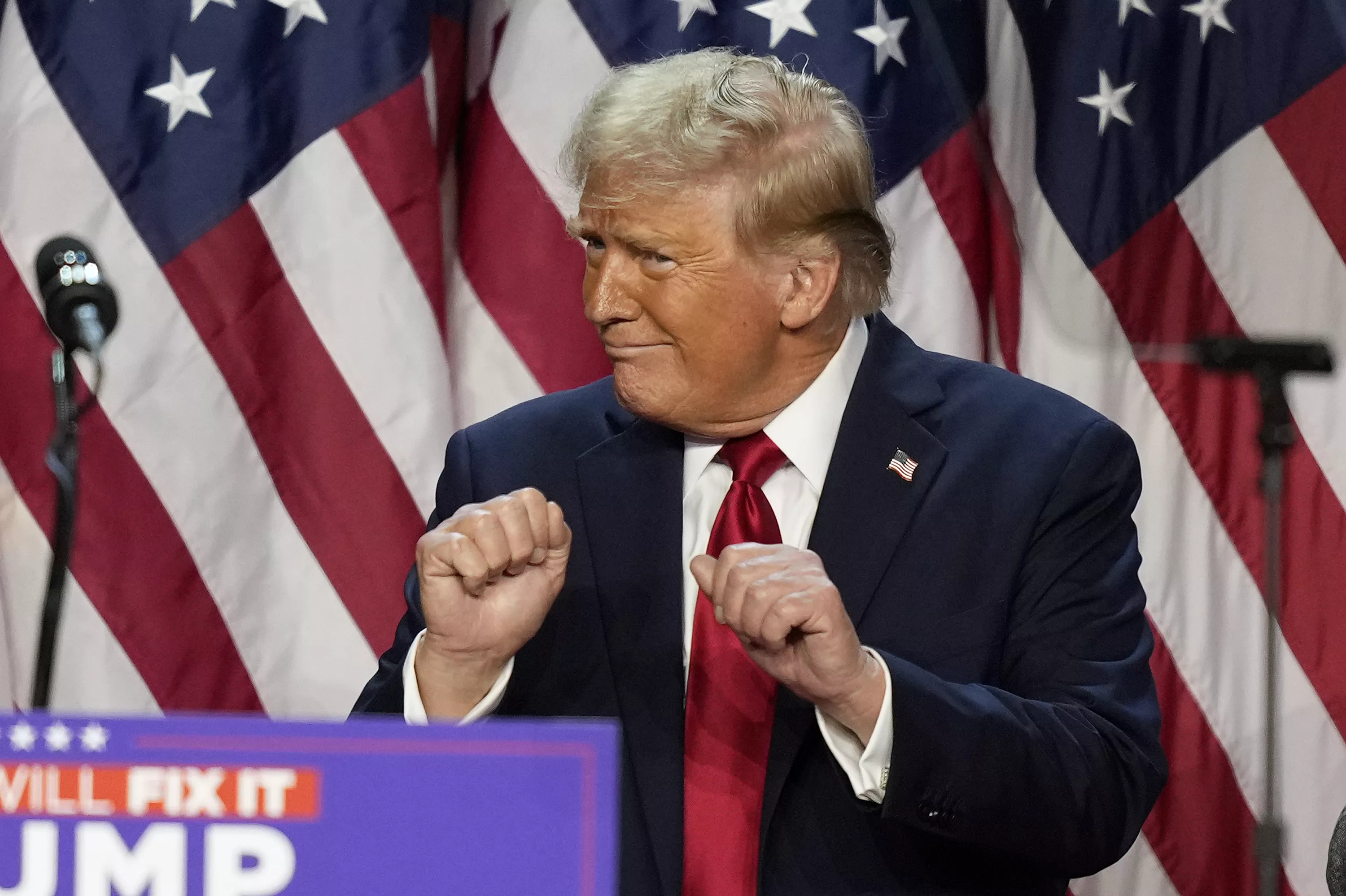 Trump shares edited Thanksgiving video of himself popping out of a turkey
