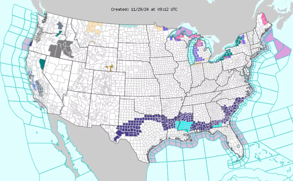 Map shows Texas cities set to freeze as cold front hits the south