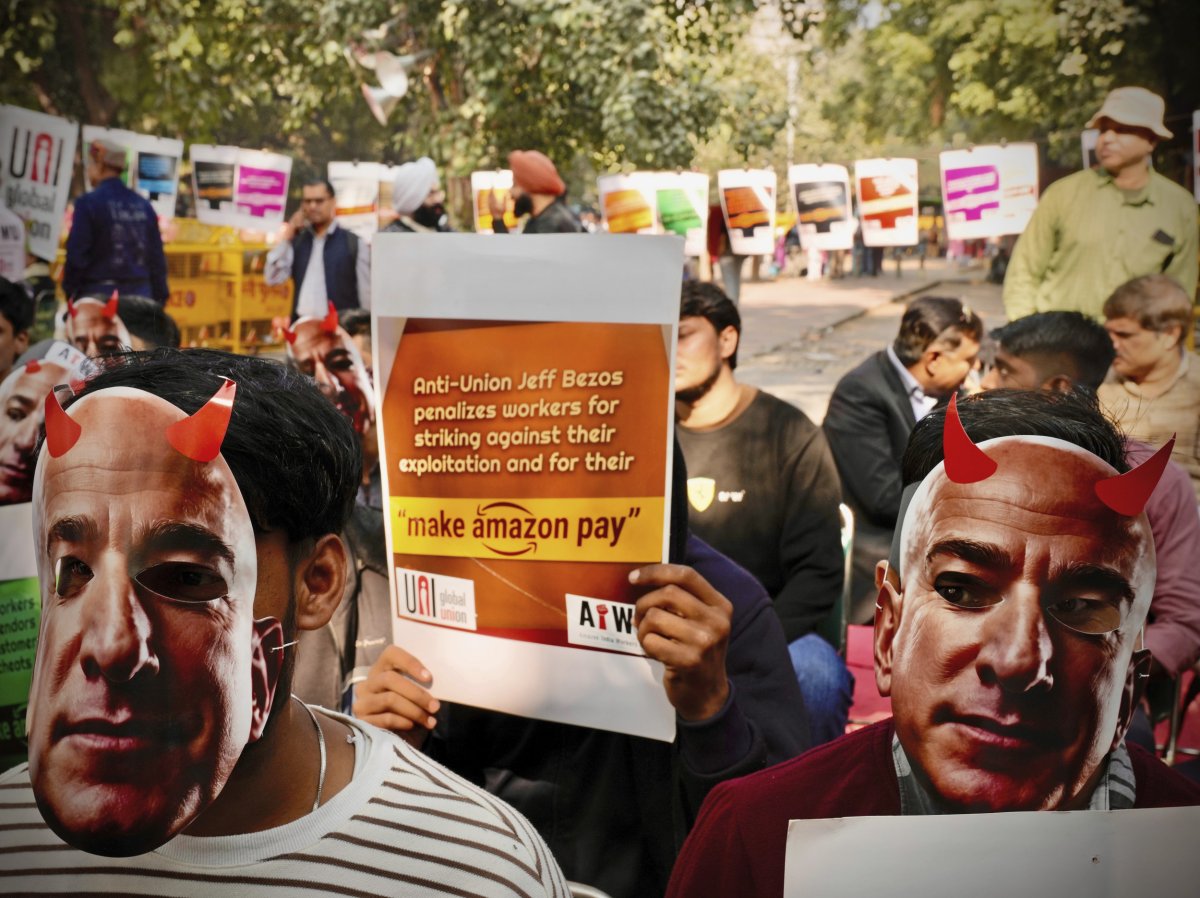 Protests against Amazon in India