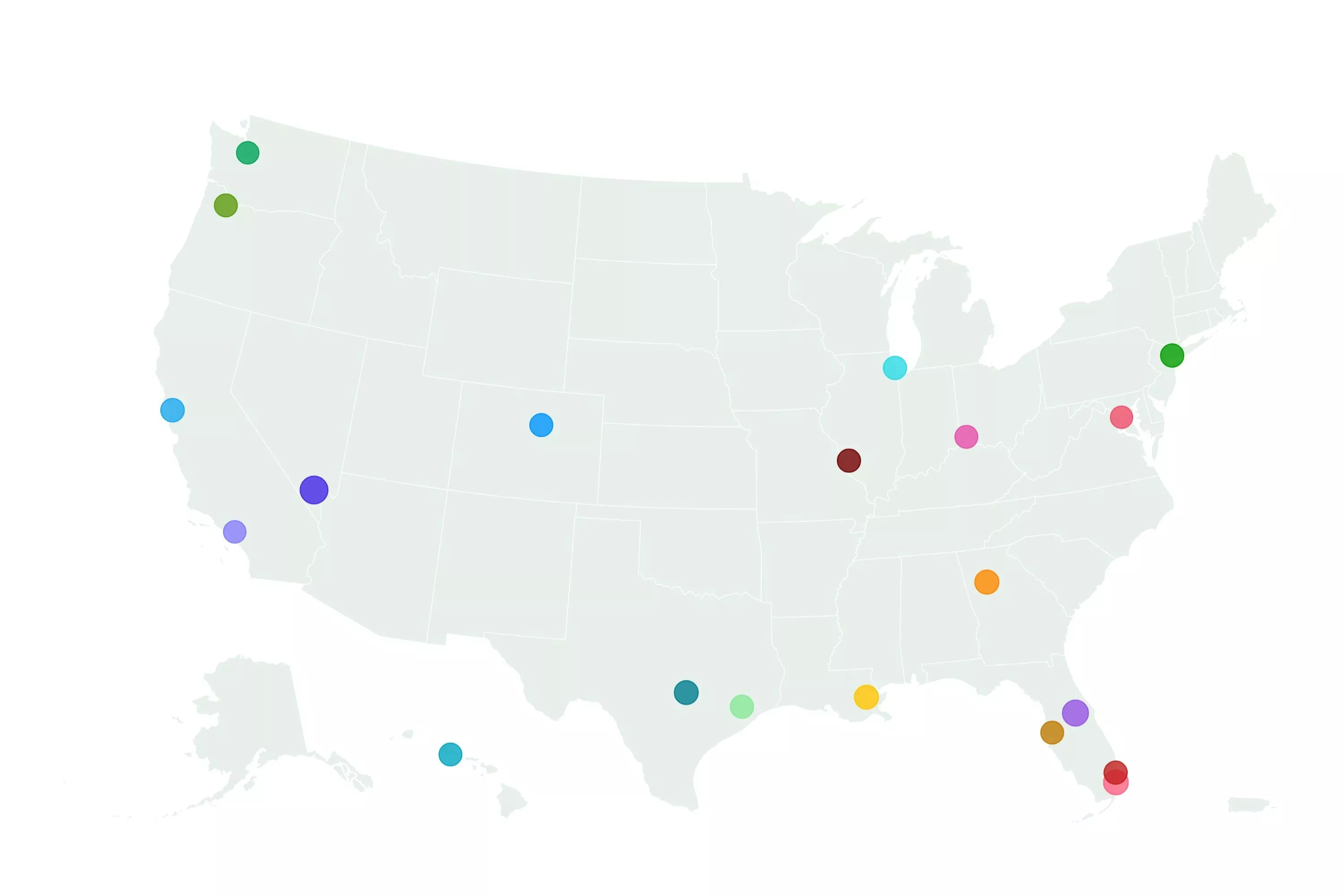 Map shows most fun cities in the US