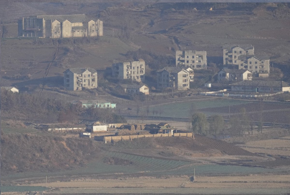 View of North Korea From Across Border