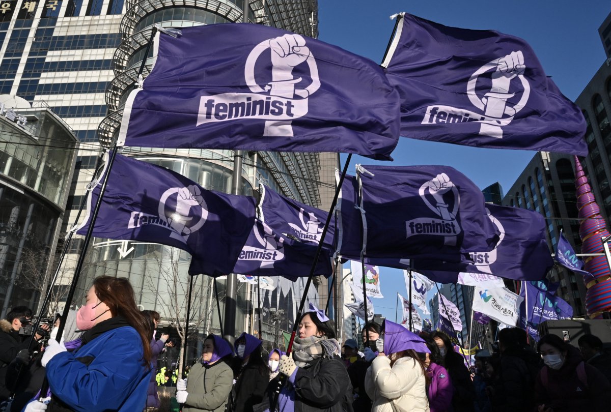 feminist march south korea 2024