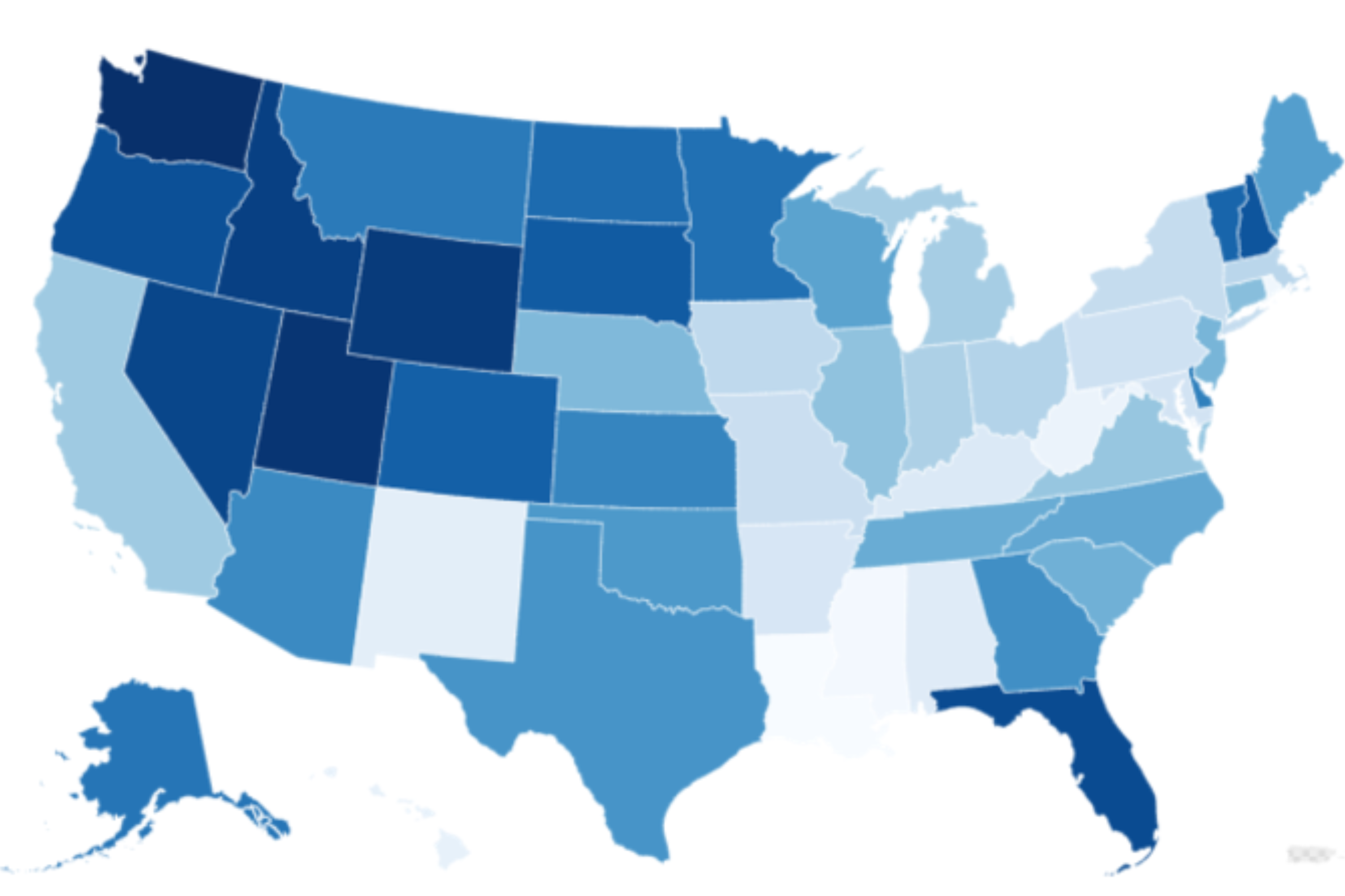 Map shows friendliest states for small businesses